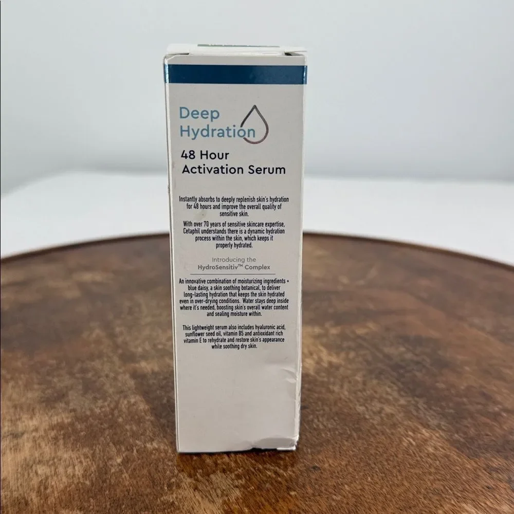 Cetaphil Serum Deep Hydration 48 Hour Activation Face Moisturizer 1 oz Pump